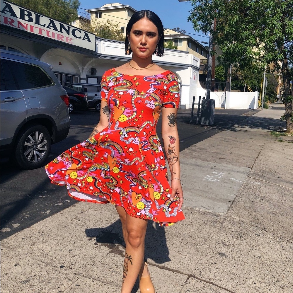 NOOWORKS Better Days Red Cha Cha Dress